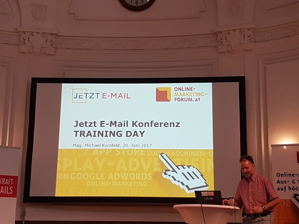 Jetzt E-Mail Konferenz Training Day in Wien 