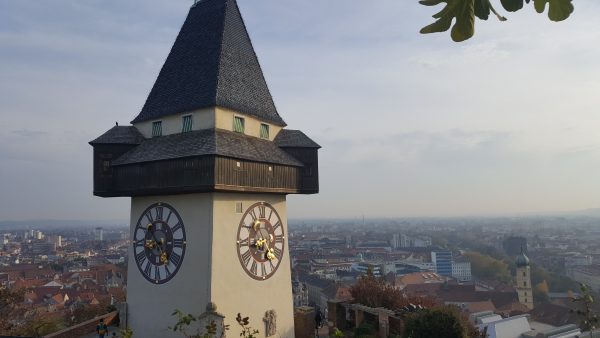 Grazer Uhrturm bei herrlichem Wetter nach dem World Usability Congress