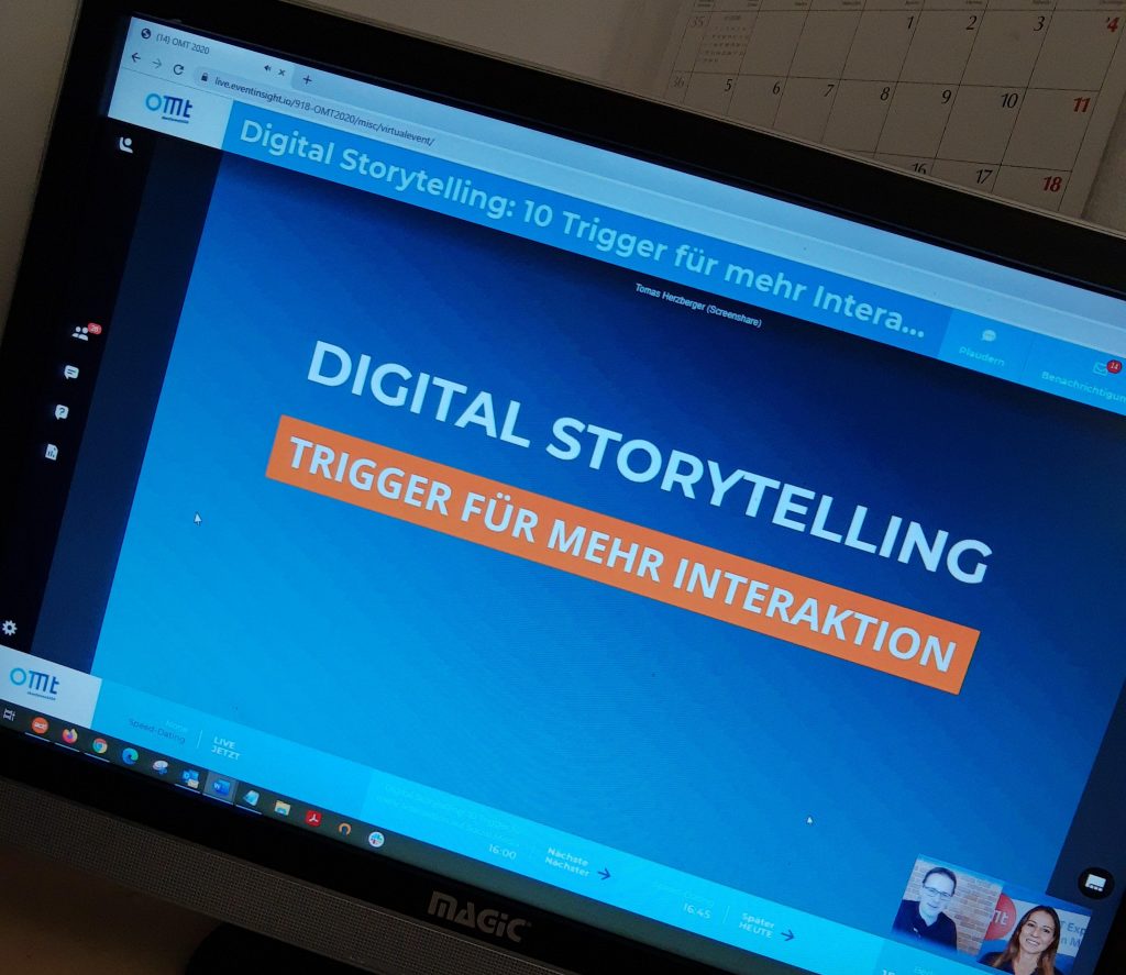 Digital Storytelling auf der OMT 2020