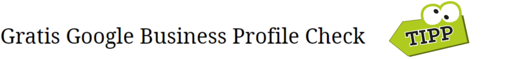 Gratis Google Business Profile Check bei crosseye Marketing. Gratis Google Business Profile Check bei crosseye Marketing.