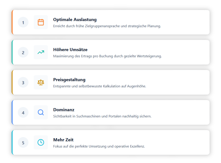 Die fünf entscheidenden Vorteile der Sommervermarktung für Weihnachten als Grafik dargestellt. Die fünf entscheidenden Vorteile der Sommervermarktung für Weihnachten als Grafik dargestellt.