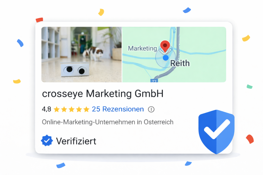 Die Google Business Verifizierung.