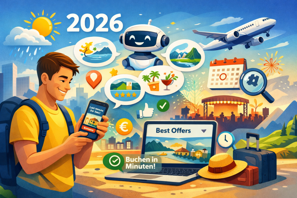 Das veränderte Buchungsverhalten im Tourismus.