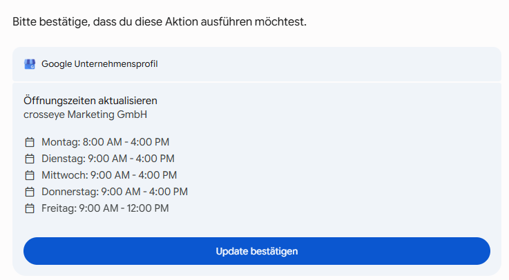 Freigabe Anfrage in Gemini für die Bearbeitung. Freigabe Anfrage in Gemini für die Bearbeitung.