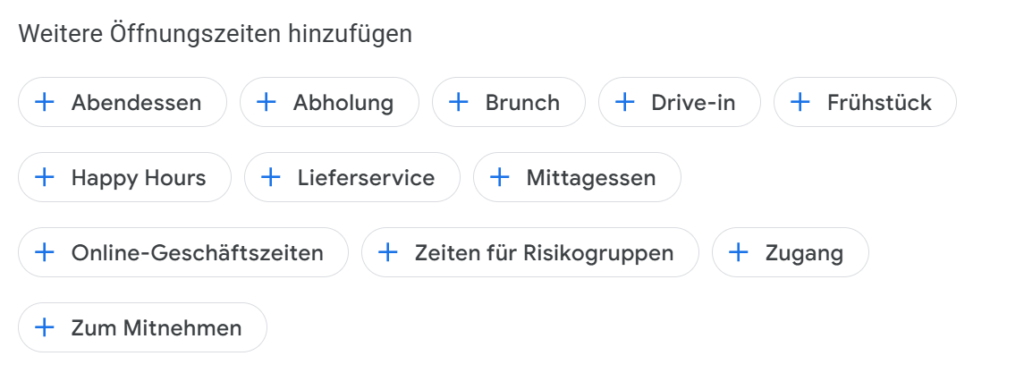 Screen von allen weiteren Öffnungszeiten und Angeboten. Screen von allen weiteren Öffnungszeiten und Angeboten.
