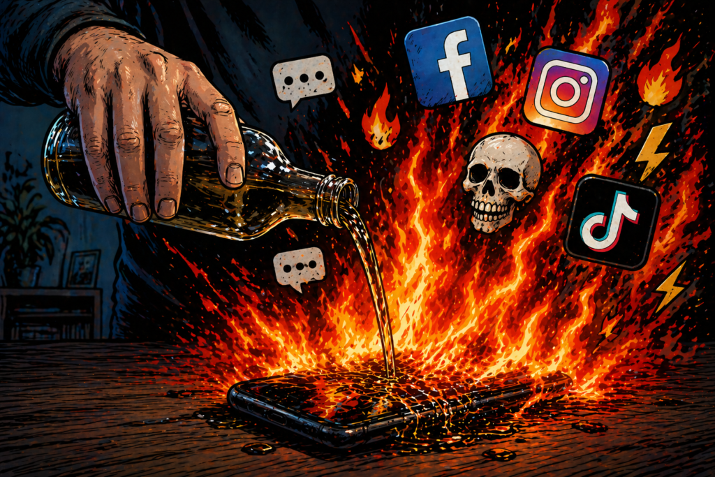 Oel ins Feuer crosseye Marketing c ChatGPT