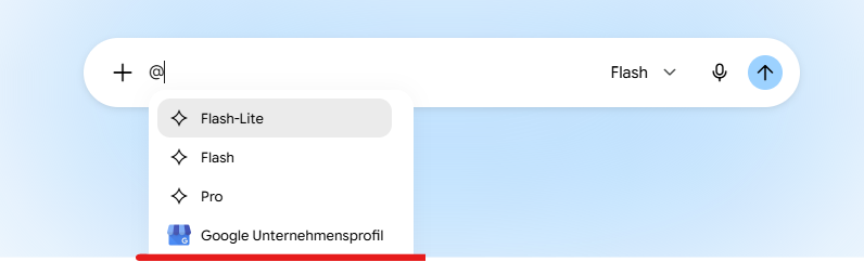 Bearbeitung des Google Business Profils in Gemini. Bearbeitung des Google Business Profils in Gemini.
