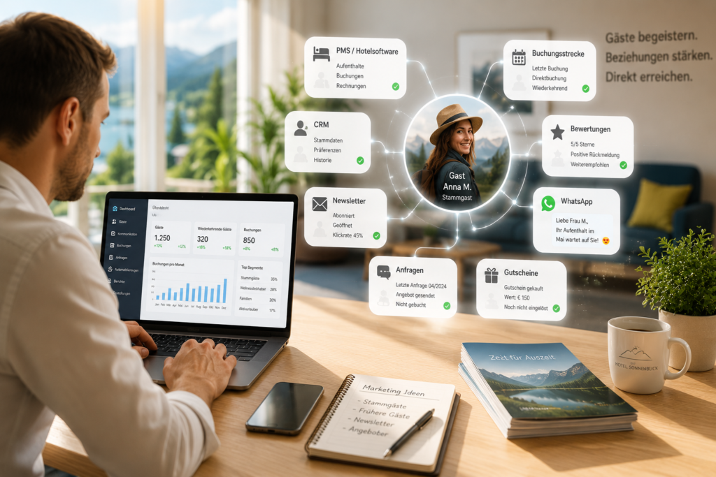 Hoteldesk mit CRM Dashboard Hoteldesk mit CRM Dashboard