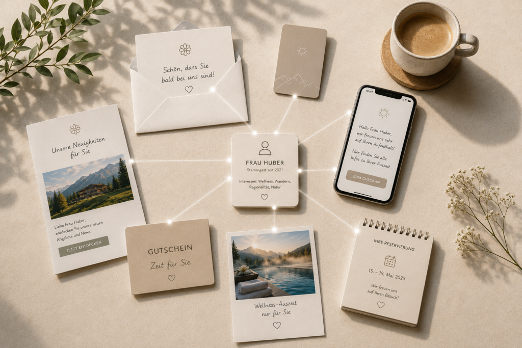 Kontaktpunkte entlang der Guest Journey. Kontaktpunkte entlang der Guest Journey.