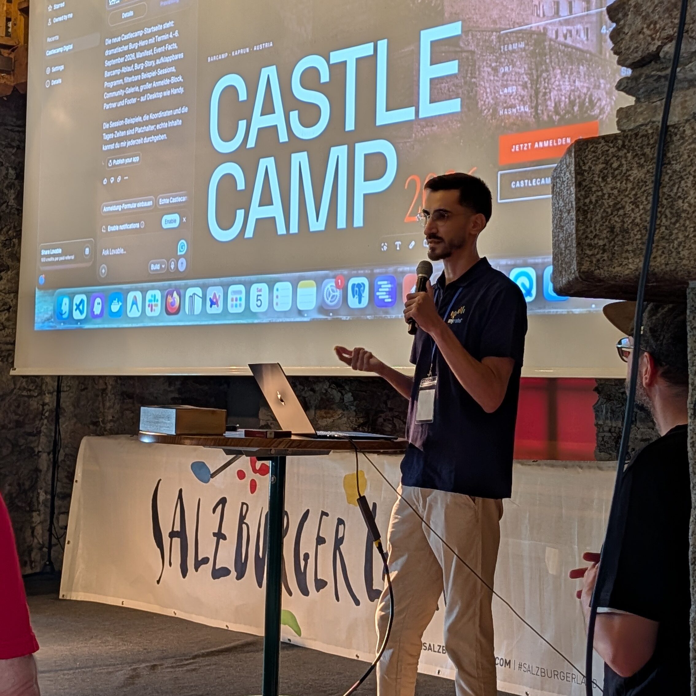 Vortrag beim Castlecamp in der Burg Kaprun.