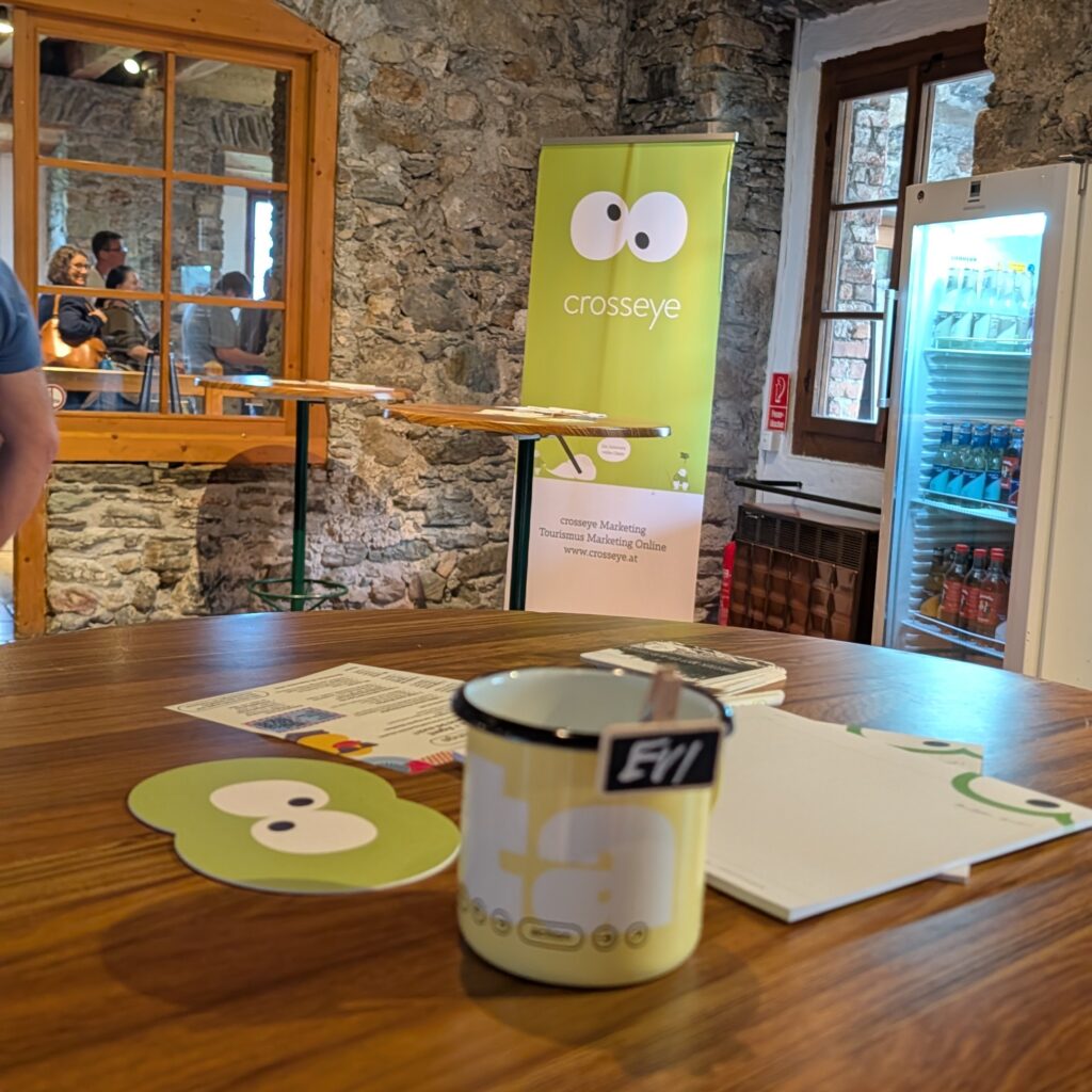Werbemittel von crosseye Marketing beim Castlecamp.