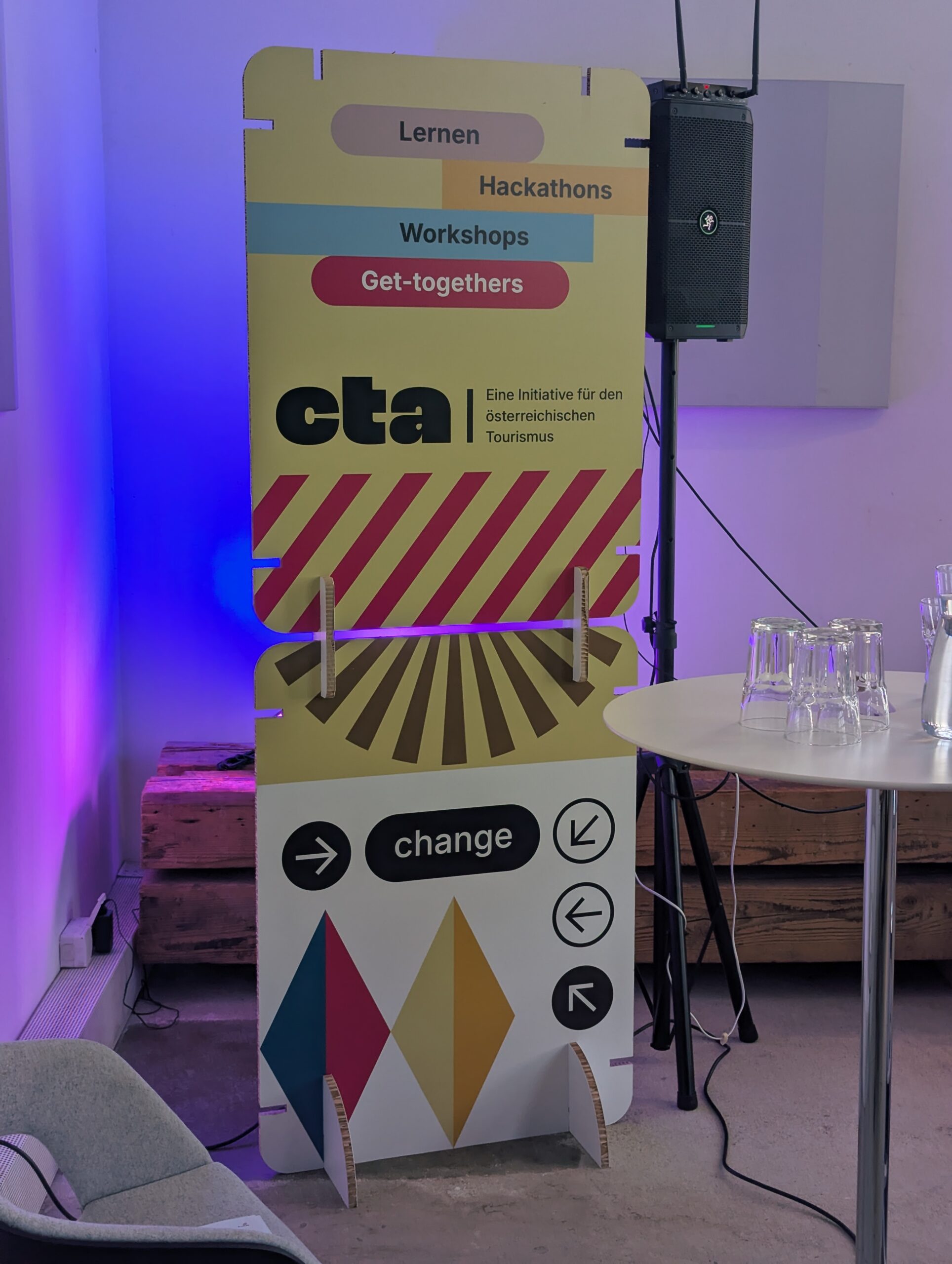 Aufsteller der cta Initiative beim AI Enabling Day in Wien.